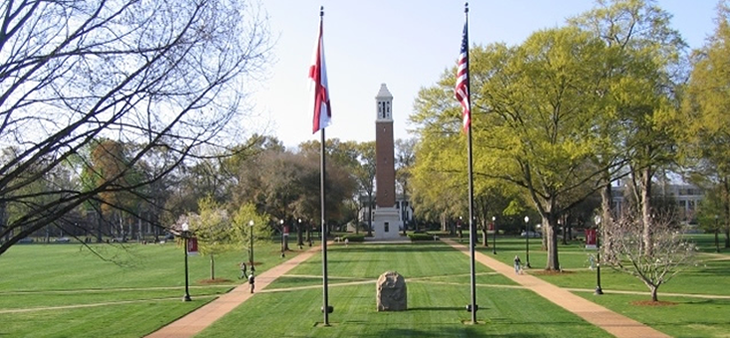 The University of Alabama Quad. 