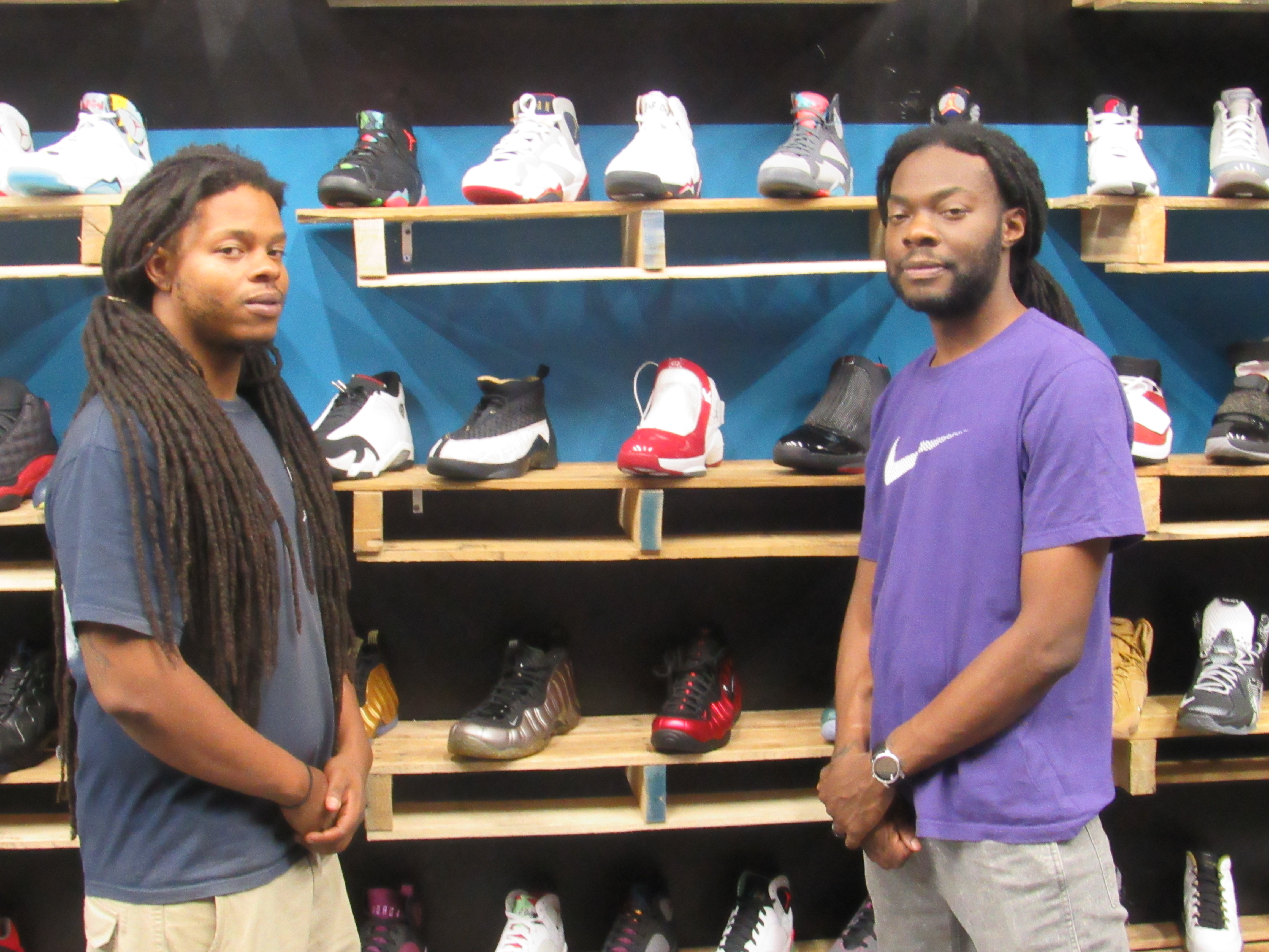 Lauron Pijeaux (left) and Joe Brown (right) have been friends for more than 15 years and attended John Carroll High School together. They overcame a number of obstacles to open Laced Up Boutique. (Special to The Times)
