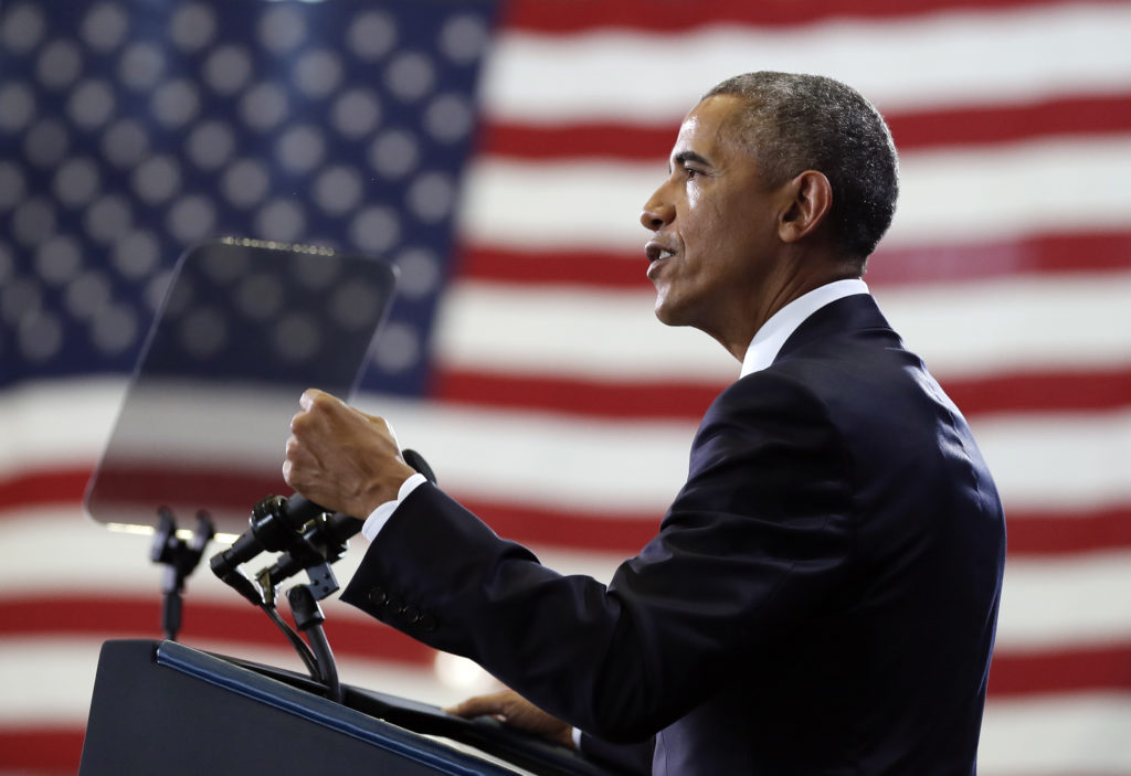 President Barack Obama speaks at MacDill Air Force Base in Tampa, Fla. (Carolyn Kaster, Associated Press)