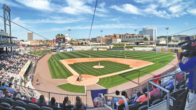The Birmingham Barons’ move to downtown Birmingham has been popular with fans, drawing more than 400,000 for two consecutive seasons. (Barons.com)