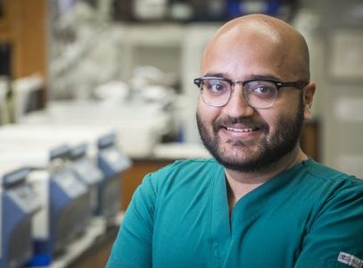 Divyank Saini, a UAB lab technologist, donated a kidney to a female patient through the UAB Kidney Chain (Tyler Greer, UAB News)