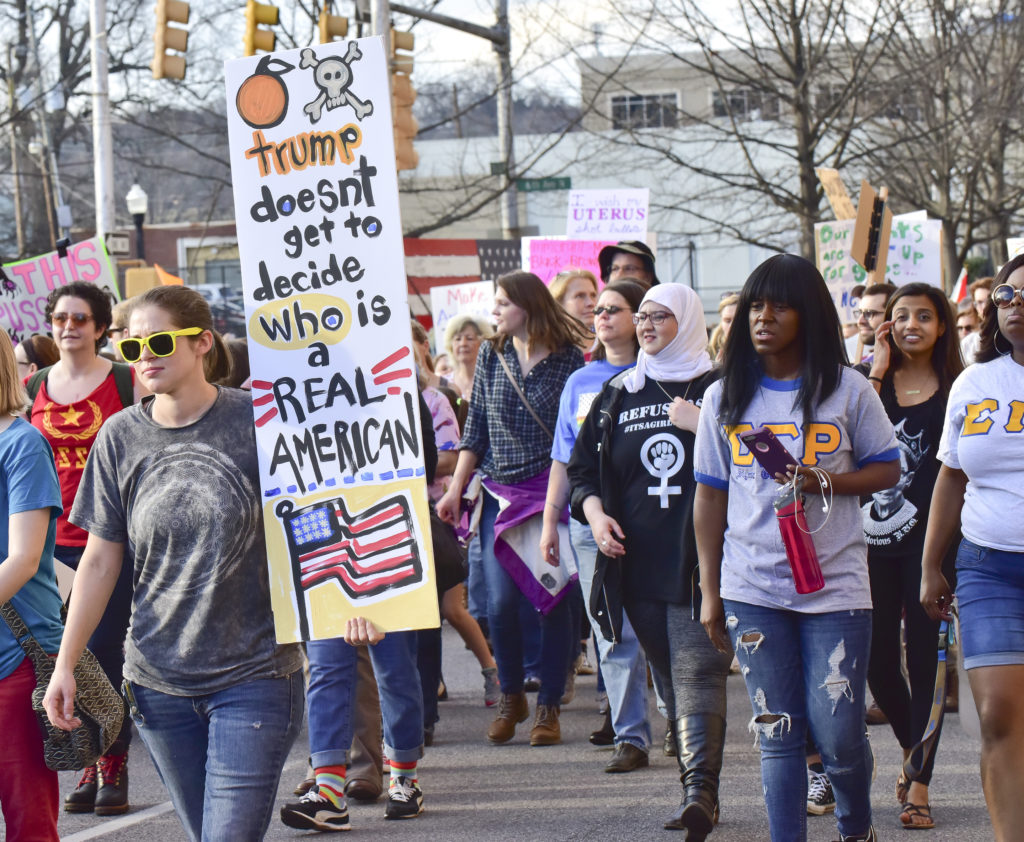 Thousands gathered Jan. 21 in Kelly Ingram Park and marched in the Women’s March Alabama. (Frank Couch, special to The Times)