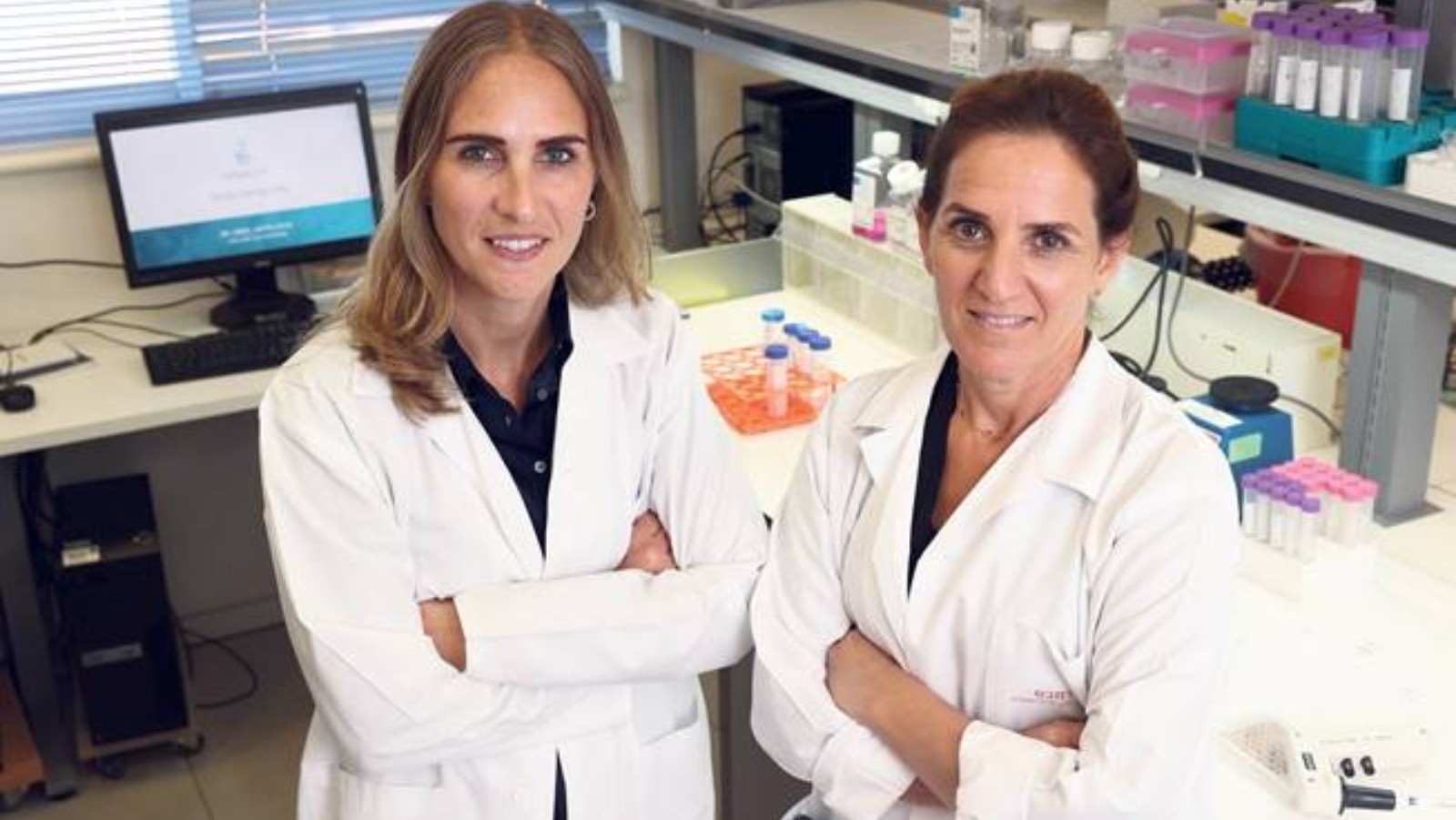 Dr. Inbal Zafir-Lavie, left, and Dr. Shlomit Yehudai-Reshef of Gina Life. They’re creating a revolutionary product to facilitate the early detection of many diseases affecting women, (Courtesy of Rambam Health Care Campus)