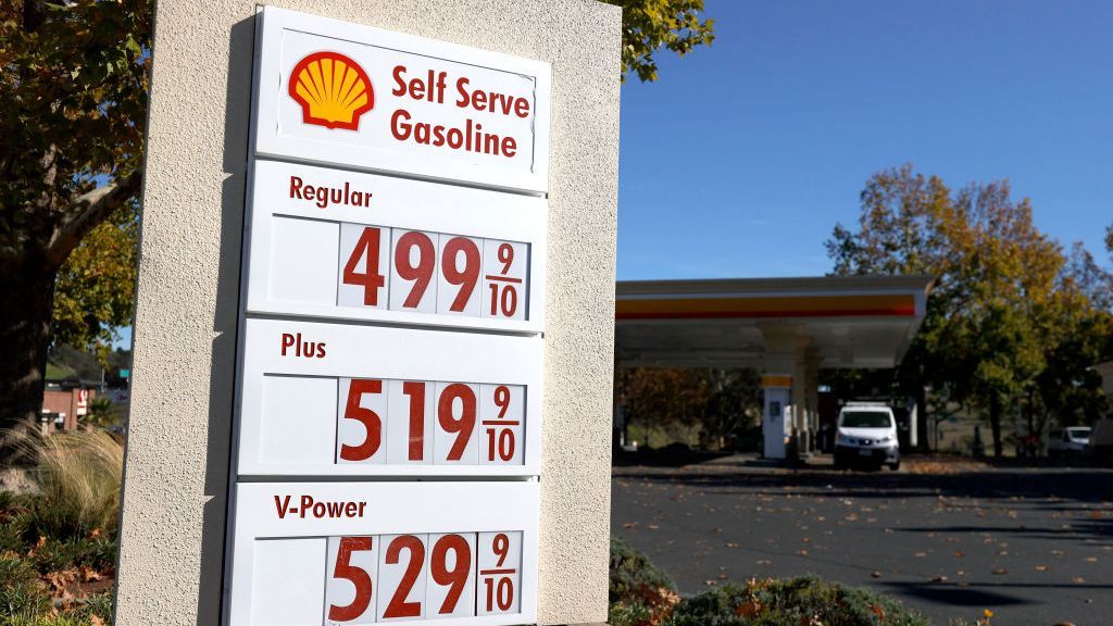 Gasoline prices may finally be heading lower in the near future. (Photo by Justin Sullivan/Getty Images)