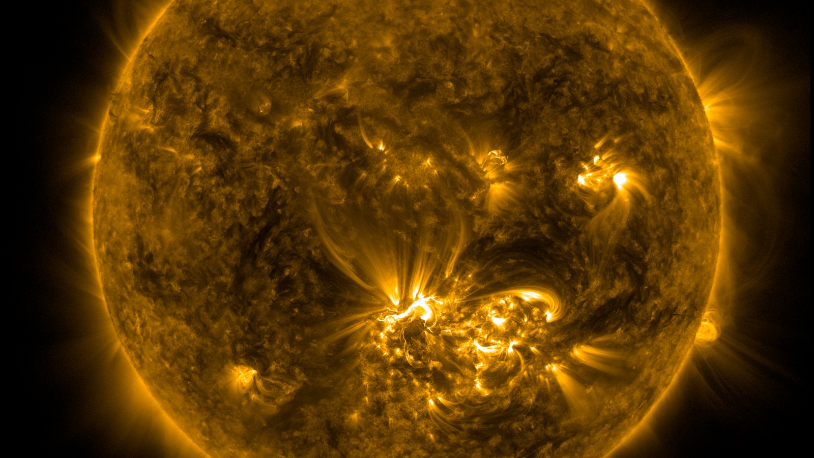 The Atmospheric Imaging Assembly on NASA's Solar Dynamics Observatory captured these views of the flare in the sun’s southern hemisphere on July 12, 2012. (Photo courtesy of NASA)