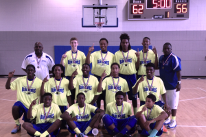 The Birmingham Blue Devils 15u basketball team defeated the Carolina BB Kings in Myrtle Beach to bring home the Gold in the NTBA 15u  Gold  Division National Championships! They went 7 and 0 with a final score of 62-56.