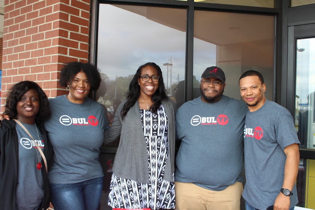 Birmingham Urban League  members ( L to R)L Ashely Newton, Toni Wiley, Alana Robinson, Prince Cleveland, and Tamir Buford.