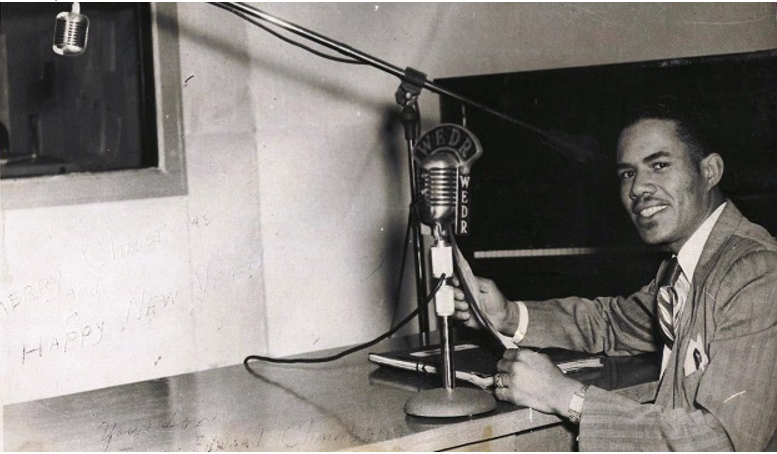 Ed Chambers, a sportscaster with WEDR-AM 1220 is shown in this 1950 photo (Alabama NewsCenter contributed)