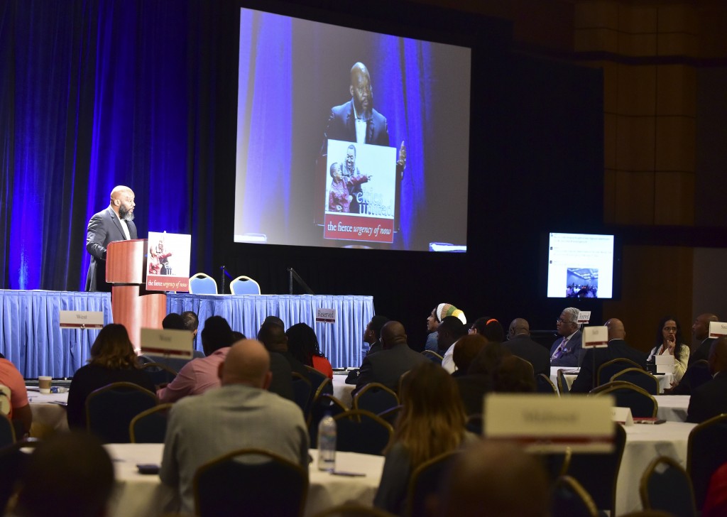 The opening session for the 2016 Cities United and March for Hope Tuesday May 3, 2016 in Birmingham, Alabama.  (The Birmingham Times / Frank Couch)