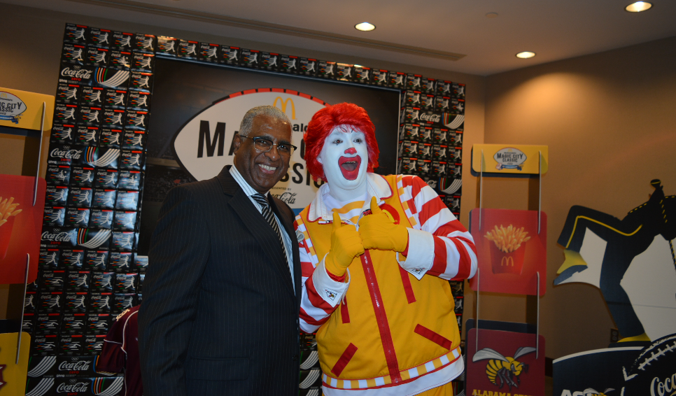 Mayor William Bell during an announcement that McDonald’s has signed on as title sponsor of the Magic City Classic, the largest HBCU football game in the country. (Stephonia Taylor McLinn, Special to the Times)