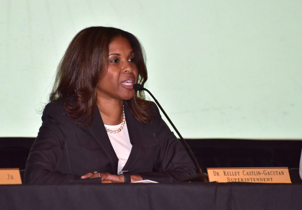 Castlin-Gastlin during a special called board meeting held at Parker High Tuesday July 26, 2016 in Birmingham, Alabama (Frank Couch, The Birmingham Times)