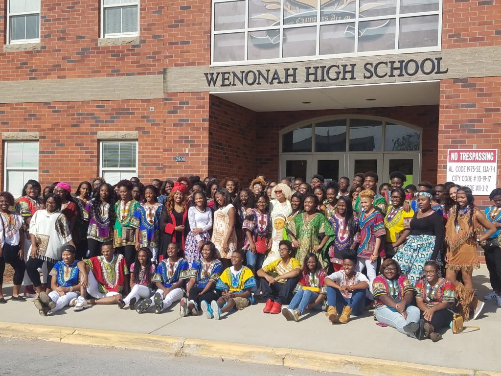 Wenonah High School students celebrate heritage with African-inspired fashion. 