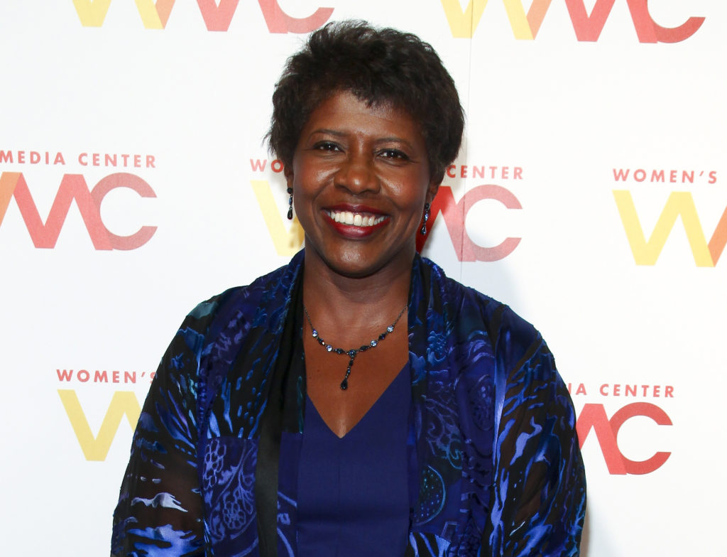 In this Nov. 5, 2015 file photo, "NewsHour" co-anchor Gwen Ifill attends The Women's Media Center 2015 Women's Media Awards in New York. (Photo by Andy Kropa/Invision/AP, File)