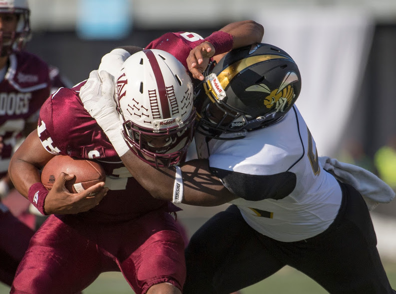Alabama A&M edged Alabama State, 42-41, in overtime thriller in the Magic City Classic. (David Campbell, special to The Times)