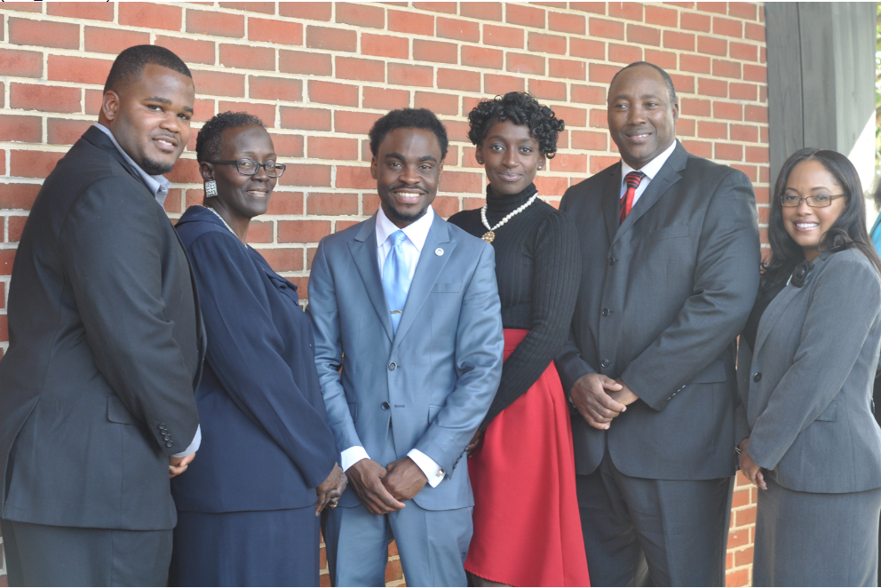 Mayor Brandon Dean (center) with members of the City Council (from left): Marquise Moore, Rhonda Bean, Ashley Henderson, Lonnie Murry and Shawn Dale-Johnson. (Stephonia Taylor Mclinn, special to The Times) 