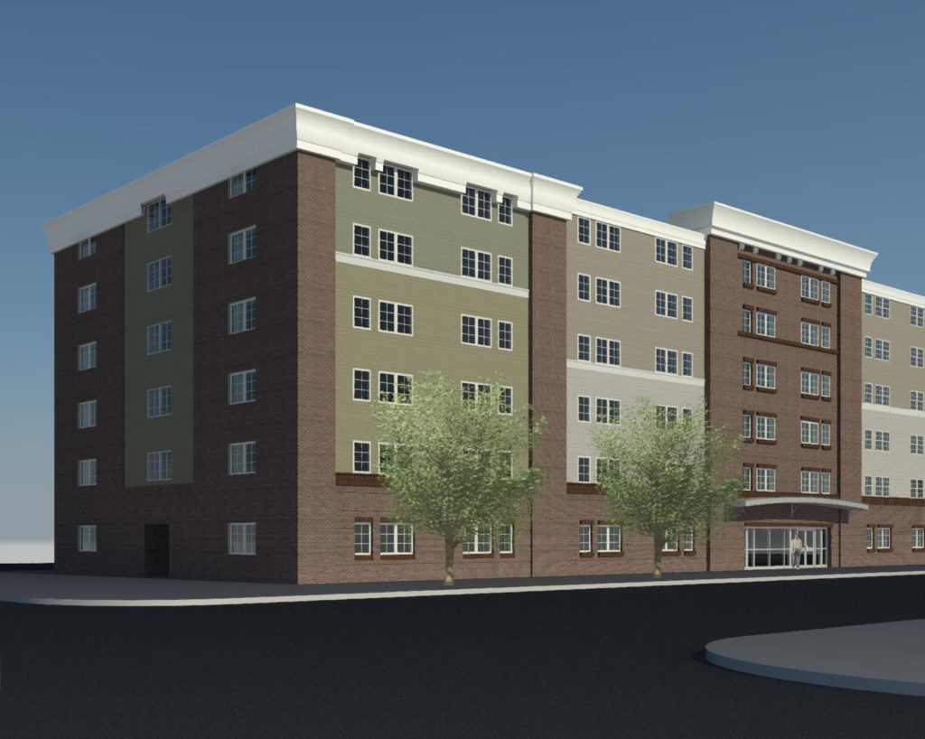 The renovation plan for Freedom Manor, the 103-unit apartment building on 5th Avenue, includes a new facade for the 30-year-old building, enhanced security systems, improved common areas and upgrades to each apartment.