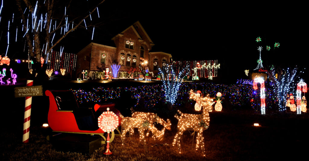 Christmas decorations are shown on Peppertree Highlands Circle in Trussville, Ala., Wednesday, Dec. 14, 2016. (Mark Almond, special to The Times)