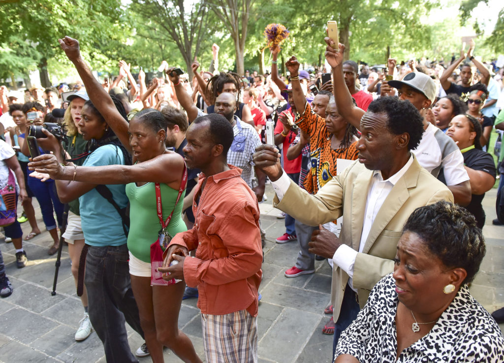 A Black Lives Matter Birmingham solidarity protest and march held at Kelly Ingram Park saw hundreds of people listen to speakers, chant and march to Birmingham Police Headquarters. (Frank Couch, special to The Times)
