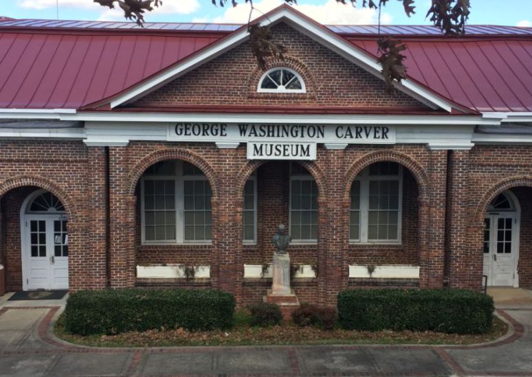 The George Washington Carver Museum is across from The Oaks. (Donna Cope, Alabama NewsCenter)