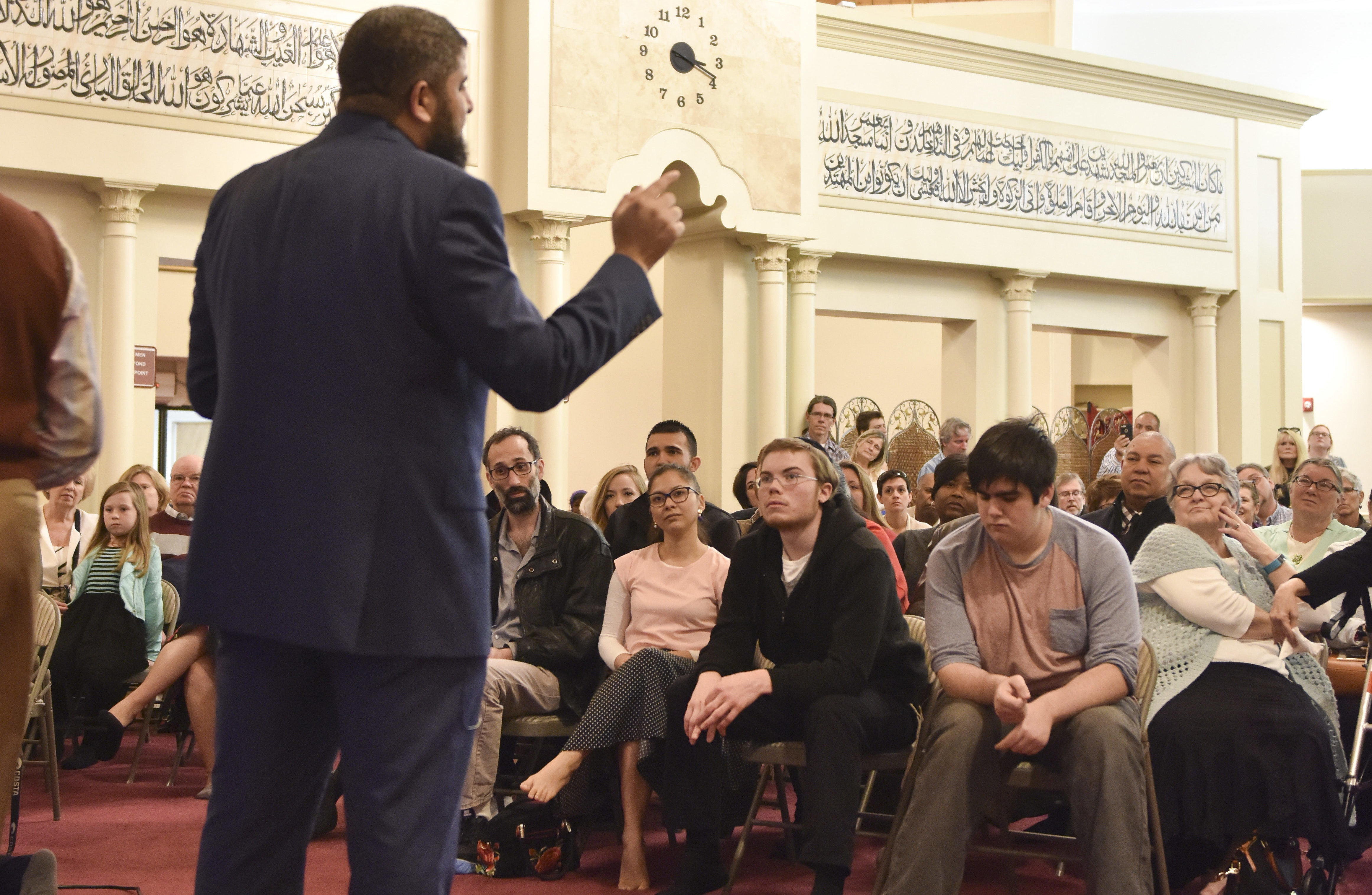 Inside the Birmingham Islamic Center with more than 1,000 other