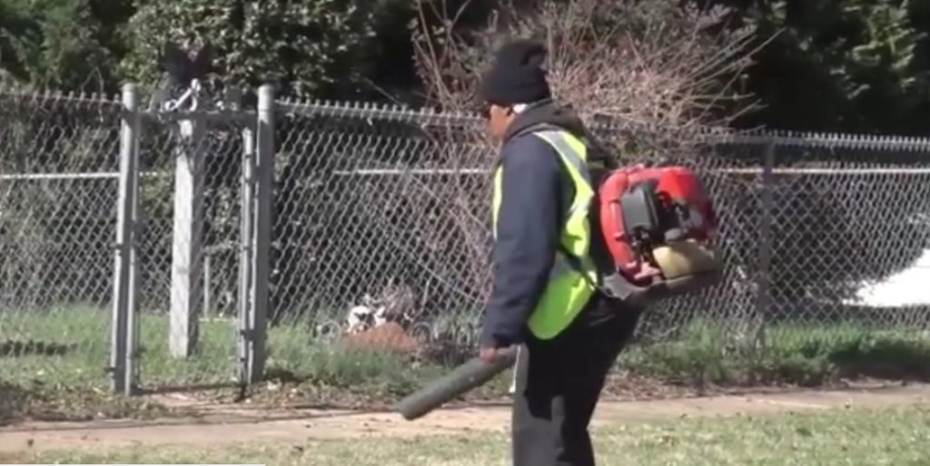 Since the cleanup began, 100 trucks, 500 city employees and city equipment has been utilized to cut grass in vacant lots and clear right of ways and alleys throughout the city. (City of Birmingham Instagram)