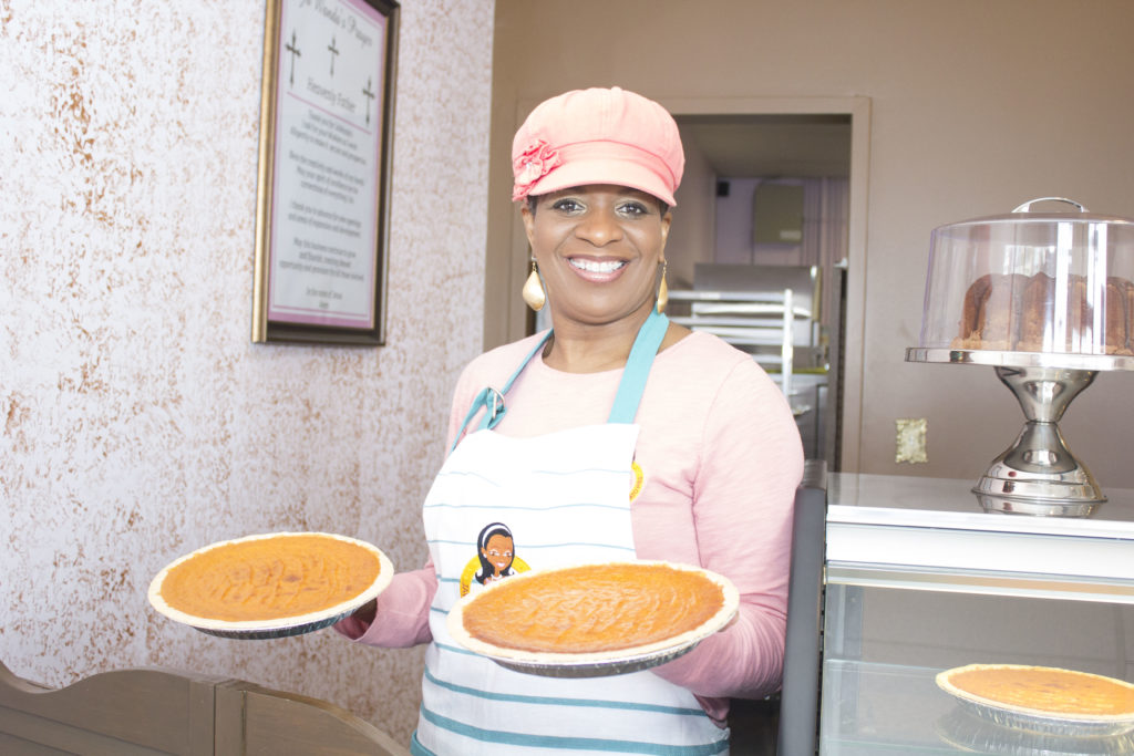 JaWanda's Sweet Potato Pies offers 13 variations of the popular dessert dish. (Reggie Allen, for The Birmingham Times)