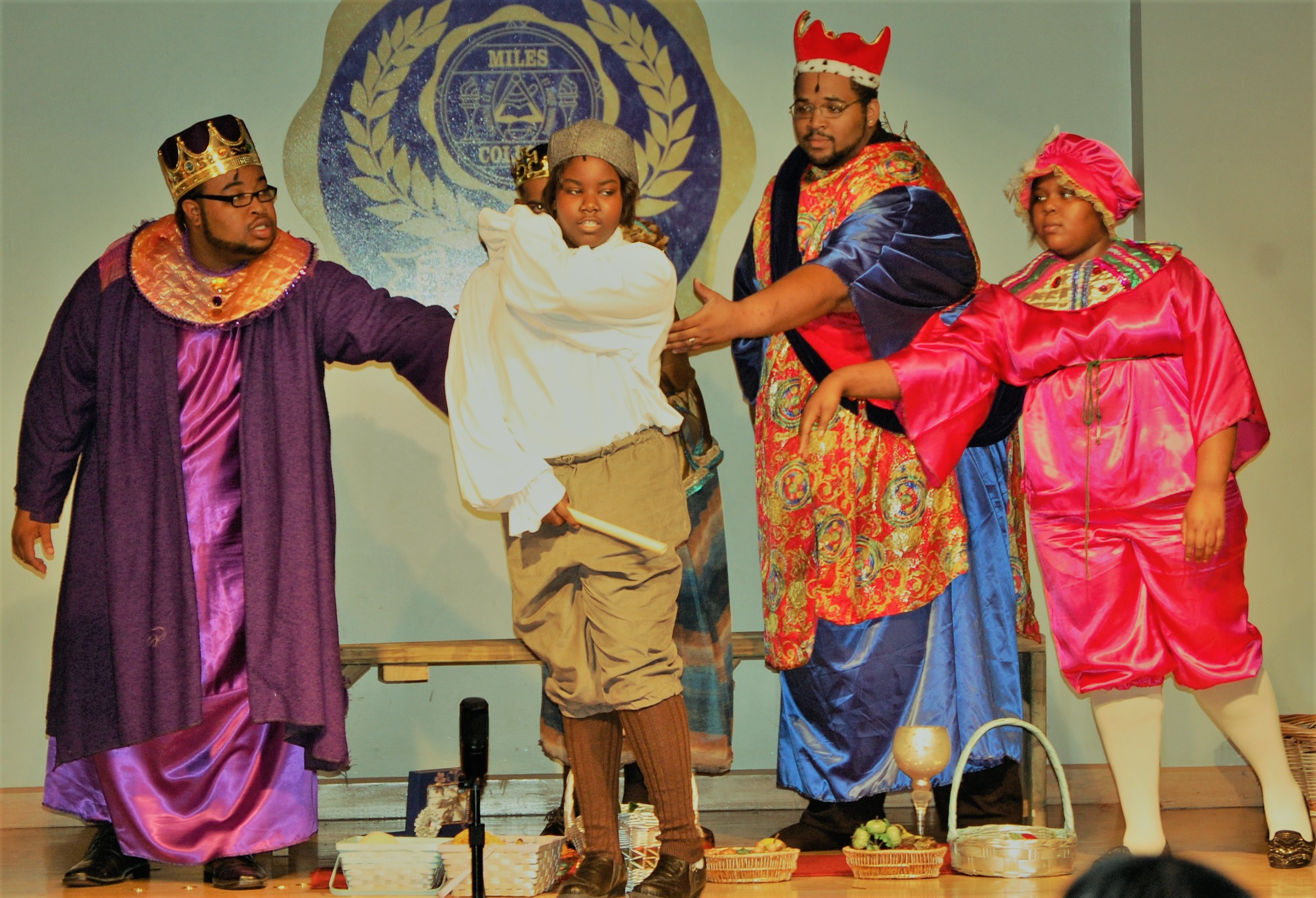 Diamond Sparks (second from left) performs in a production of Amahl and the Night Visitors at Miles College. The multitalented Alabama School of Fine Arts junior is set to sing in an Honors Performance Choir in July in Sydney, Australia.