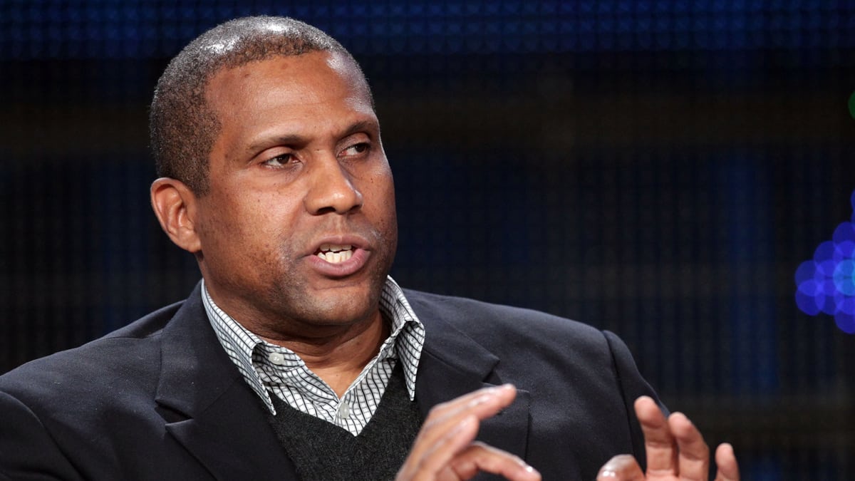 Tavis Smiley hosts a late-night news program, The Tavis Smiley Show, where he interviews various politicians, entertainers, and television personalities conferring thought provoking topics and discussions. (Frederick M. Brown / Getty Images)