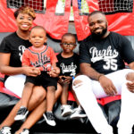 Lovely and Randell Pugh pose with sons Liam, 2, and Randell Jr., 4