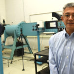 Dr. Z.T. Deng, an Alabama A&M mechanical engineering professor, stands near the school’s wind tunnel.