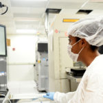 Freshman Morgen Glenn is in the clean room in Alabama A&M’s School of Engineering.-1