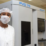 Freshman Morgen Glenn is in the clean room in Alabama A&M’s School of Engineering.-3