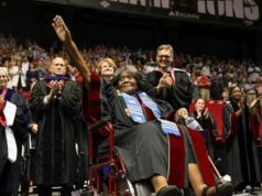 Expelled in 1956, first black student at University of Alabama gets doctorate degree