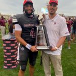 SWAC champ Aqeel with QB coach Jason Mai