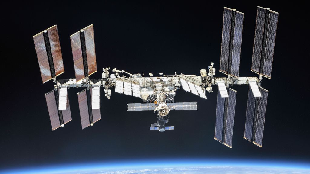 The International Space Station photographed by Expedition 56 crew members from a Soyuz spacecraft after undocking. NASA astronauts Andrew Feustel and Ricky Arnold and Roscosmos cosmonaut Oleg Artemyev executed a fly around of the orbiting laboratory to take pictures of the station before returning home after spending 197 days in space. (NASA/Roscosmos)