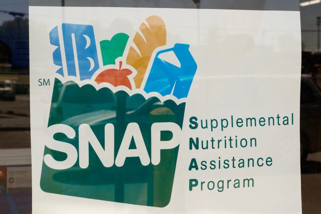 Peru - Circa May 2018: A Sign at a Retailer - We Accept SNAP V
