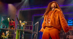 Cameron White’s Heart of Lion in ‘The Wiz’ at Birmingham’s Red Mountain Theatre