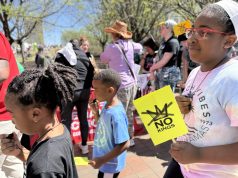 Birmingham Protesters Rally in Railroad Park, Five Points South for ‘No Kings’ Event