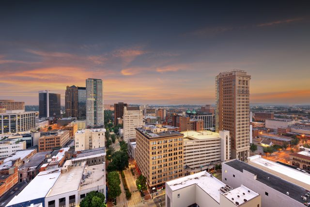 Birmingham, Alabama, USA downtown city skyline